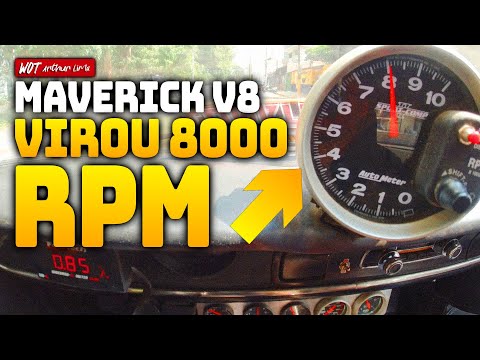 Maverick V8 aspirado e carburado virando 8000 RPM