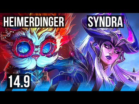 HEIMERDINGER vs SYNDRA (MID) | 1200+ games, 5/3/14 | EUW Diamond | 14.9