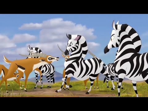 Zebras und Gazellen kämpfen gegeneinander  - Die Garde der Löwen [Staffel 1]