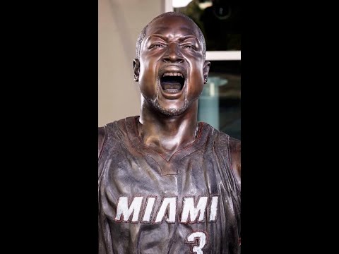 Miami Heat unveil updated Dwyane Wade statue