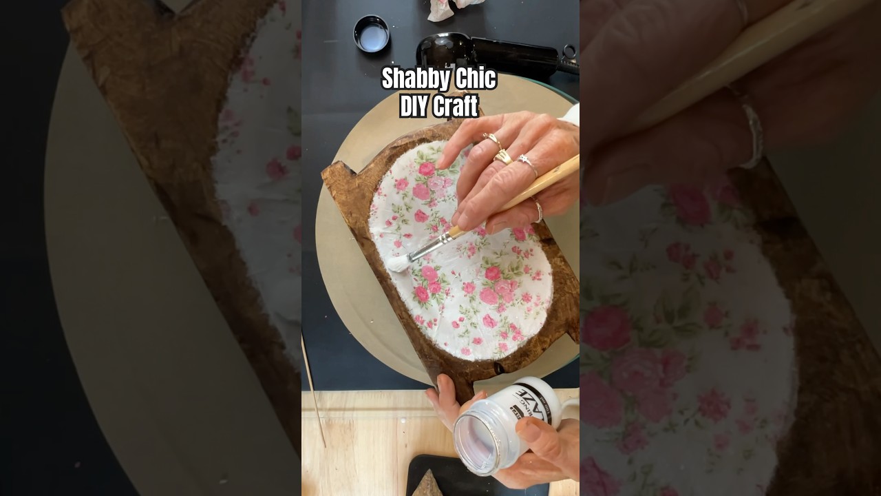 DIY Shabby Chic Home Decor Craft #diy #diycrafts #decoupage