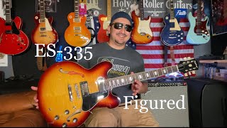 Video thumbnail for Epiphone ES-335 Figured Raspberry Tea Burst ￼IG with Gibson Burstbucker 1&2 by HolyRoller Guitars