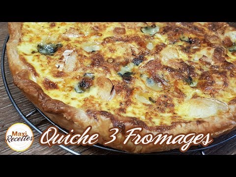 Recette Quiche aux 3 Fromages
