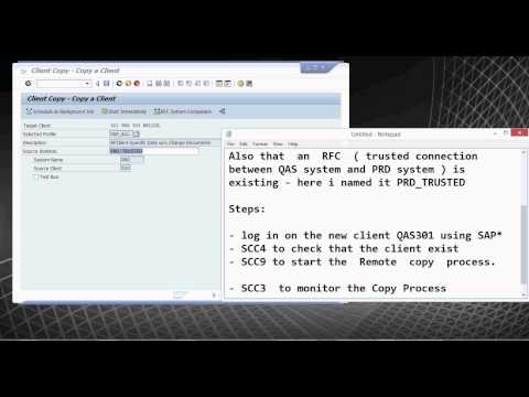 SAP REMOTE COPY-  How to  SCC9