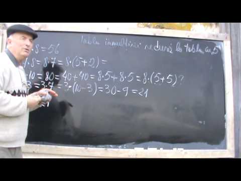 1. Bazele Matematicii: Lectia18 - Tabla Inmultirii prezentata intr-un mod inedit  1/2