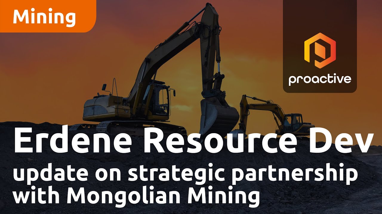 Erdene Resource Development provides update on strategic partnership with Mongolian Mining