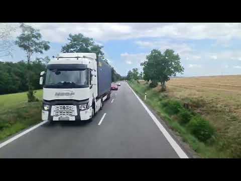 Driving in Slovakia, route 75, Cebovce - V.Krtís