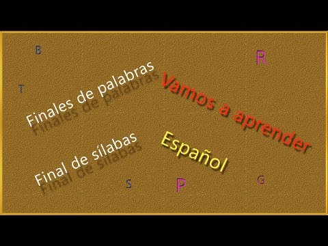 How to pronounce final words in Spanish.