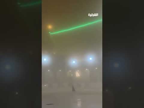 فيديو | العاصفة الترابية تصل ذروتها في النجف