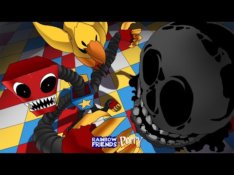 BOXY BOO & Yellow VS RUSH But it's Anime Part 17 │Rainbow Friends VS Poppy playtime Vs Doors