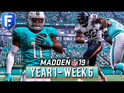Madden 19 Dolphins Franchise Year 1 - Week 6 vs Bears | Ep.7