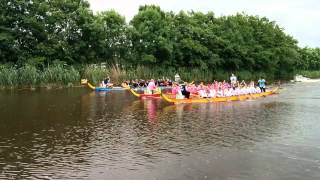 preview picture of video 'Drakenbootrace Kollum - Tweede heat Burum-city en Bremer Transport'