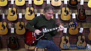 Video thumbnail for Gibson Memphis Billie Joe Armstrong ES-137 - Black Cherry Burst DEMO by Manchester Music Mill