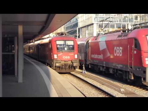 Ausfahrt München Hbf EN 295 nach Rom