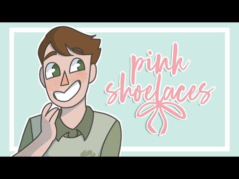 pink shoelaces (animation meme?)