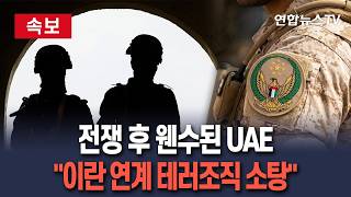 [????속보] 이란 공격에 큰 피해 본 UAE 이란 연계 테러조직 소탕…'조직적 테러' 음모 꾸며｜정책 반대 선동· 국가이미지 훼손 등 시도  / 연합뉴스TV