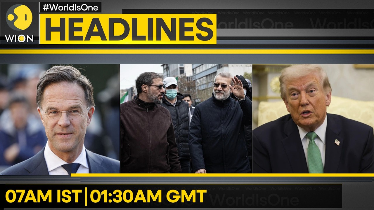 Iran Fires Multiple Missile Salvos At Israel | Iran Confirms Death Of Ali Larijani | WION Headlines