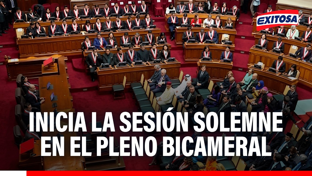 🔴🔵Pleno Bicameral dio inicio a la sesión solemne para la ceremonia de transmisión de mando