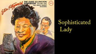 Ella Fitzgerald  Duke Ellington Song Book - Sophisticated Lady (restored 1957 jazz vinyl lyrics)