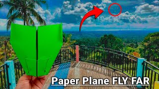 How To Make a Paper Airplane 500 FEET || Paper plane