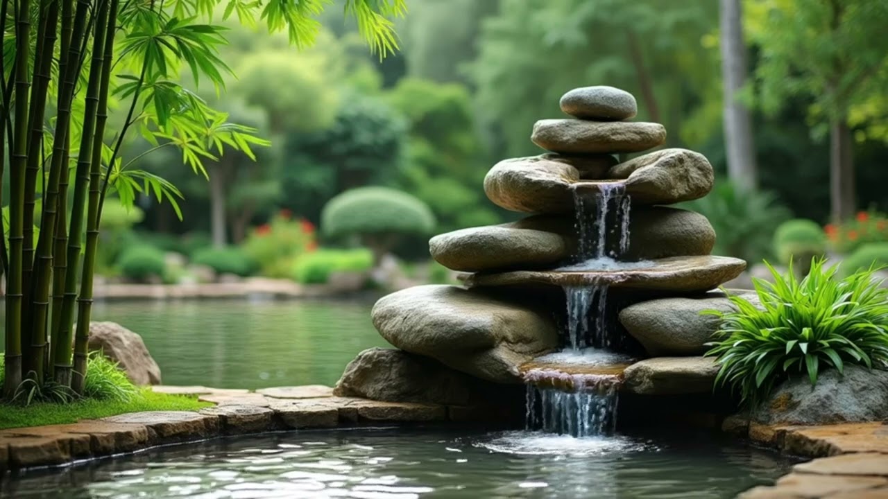 Freestyle Piano Music Soothing Melodies & Water Sounds for Sleep, Meditation, Spa