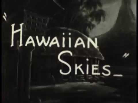 Beautiful song, "Hawaiian Skies", 1930s 16mm music video