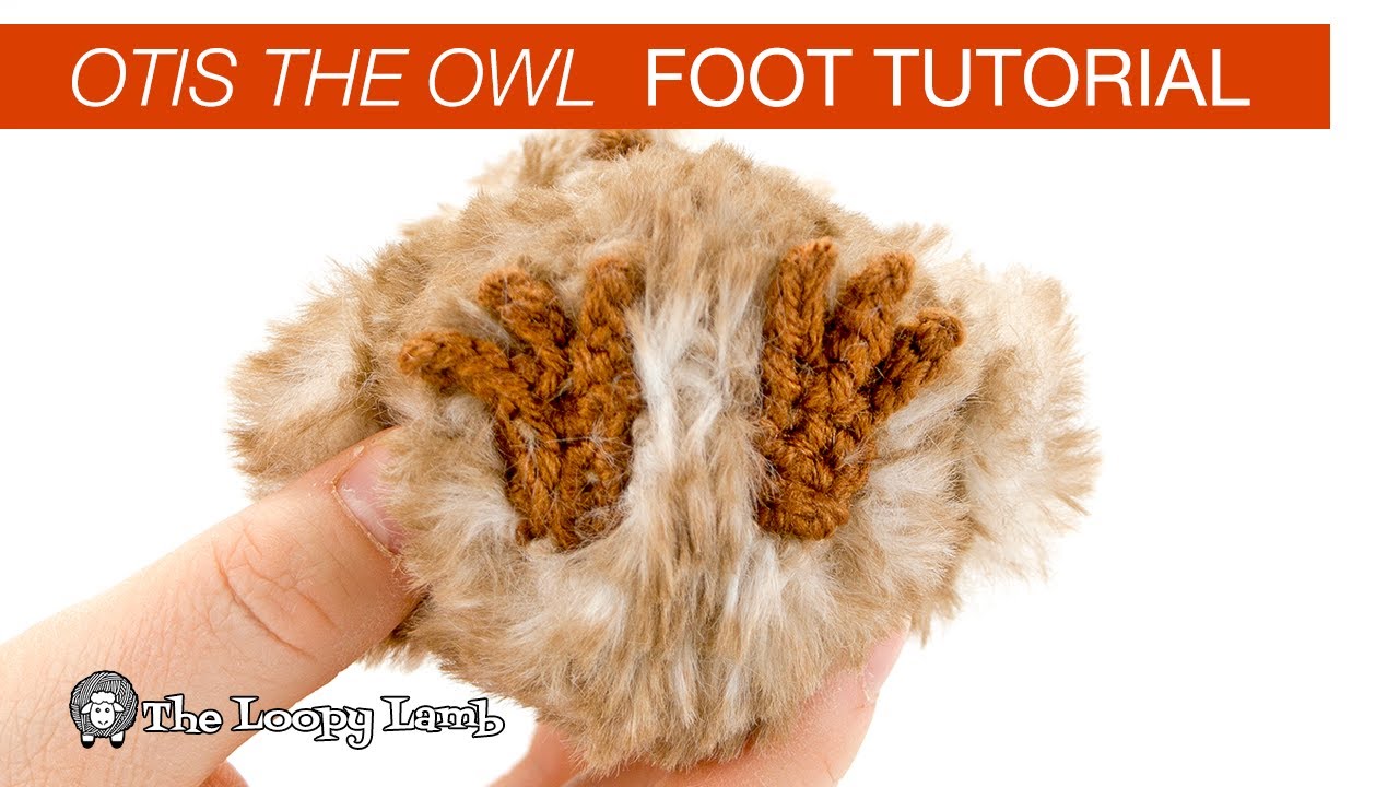 Crochet Owl Free Pattern - Otis Owl Crochet Foot Tutorial