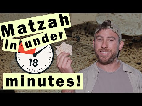 How is Passover matzah (unleavened bread) made in under 18 minutes?