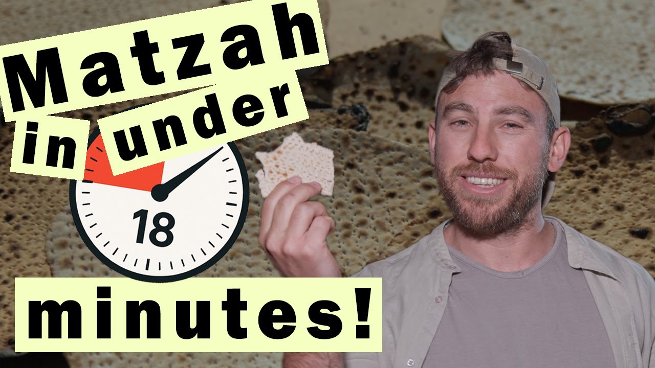 How is Passover matzah (unleavened bread) made in under 18 minutes?