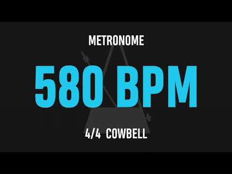 580 BPM 4/4 - Best Metronome (Cowbell)