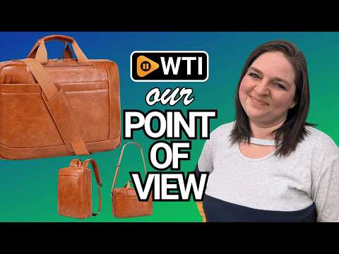 Faux Leather Messenger Bag - WTI product video review