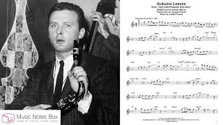 Stan Getz &#39;Autumn Leaves&#39; Tenor Saxophone Transcription