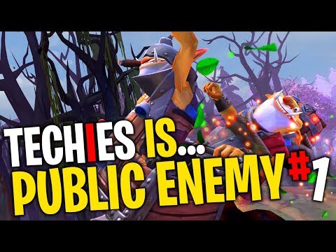 Techies is Public Enemy #1- DotA 2 Funny Moments