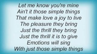 Right Said Fred - Those Simple Things Lyrics