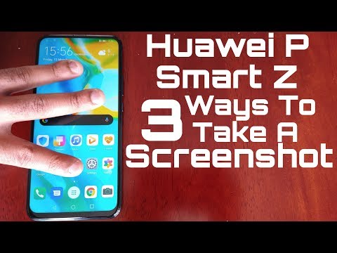 Huawei P Smart Z  (3 Ways To Take A Screenshot Including Using 3 Finger Swipe)