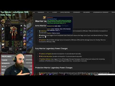 New Best 9.0.5 Arms Warrior PvP Legendary - World of Warcraft Shadowlands Guide
