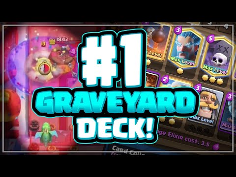 *#1 DECK FOR LADDER!* Best MAX Graveyard Ice Wizard Control Deck For Ladder - Clash Royale 2020