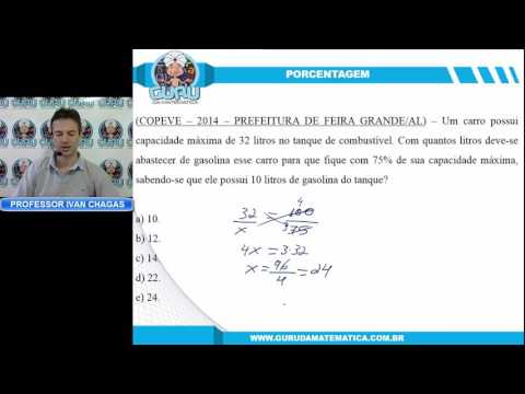 0771 - COPEVE/UFAL - 2014 - PREFEITURA DE FEIRA GRANDE - NÍVEL FUNDAMENTAL - PORCENTAGEM