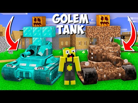 Ultimate Minecraft Showdown: Diamond vs. Golem Tank