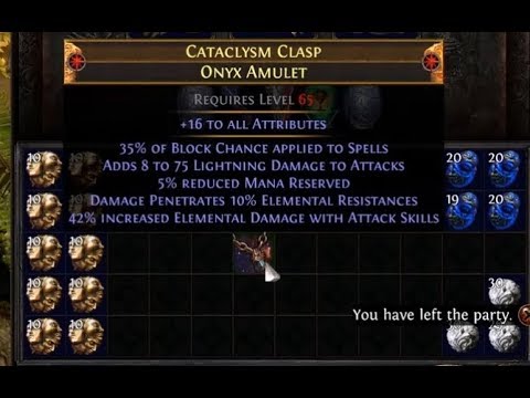 #1 HOWA OR ELEMENTAL ATTACK AMULET!? Cataclysm Clasp Shaped Onyx Amulet | Demi Video