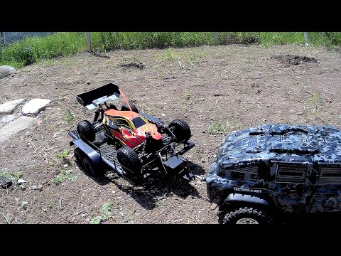 Amewi Amewi RC automobilio priekabos skaleris ir vikšras/14+ video