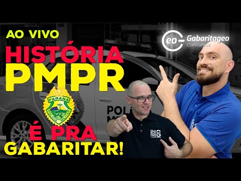 AO VIVO | HISTÓRIA PARA A PMPR | GABARITAGEO CONCURSOS