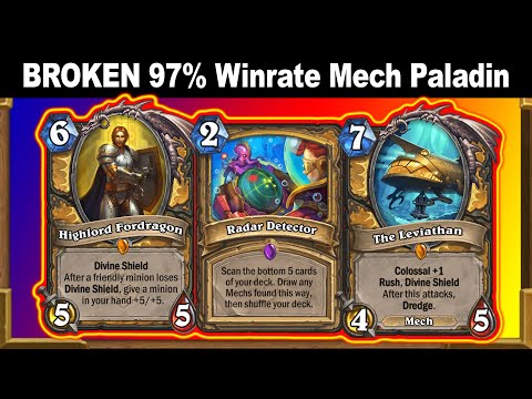 97% Winrate? Mech Paladin Is More Than JUST BROKEN! Voyage to the Sunken City | Hearthstone