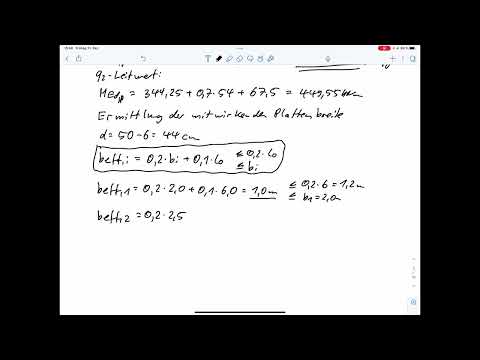 Aufg. 12 Plattenbalken Biegebemessung Anschluss Druckgurt (Klausur WiSe 21/22)