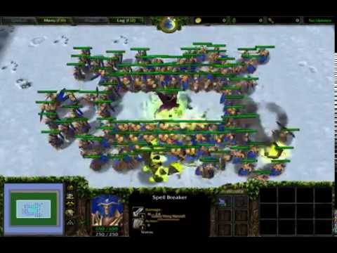 (Comment Request) 100 Spell Breaker vs 1 Archimonde (Lv10 With Skills) Fully Upgrade 1080p