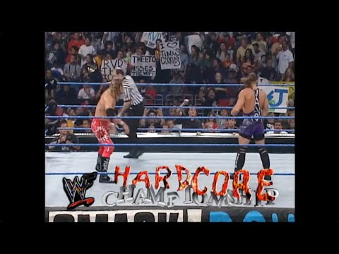 Rob Van Dam (c) vs Edge WWF Hardcore Title Match (WWF SmackDown 8/9/01)