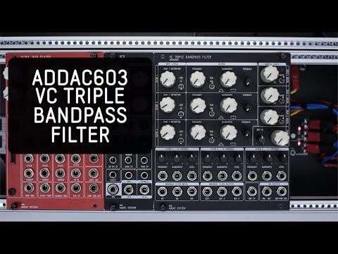 ADDAC System ADDAC603 VC Triple Bandpass Filter Black image 2