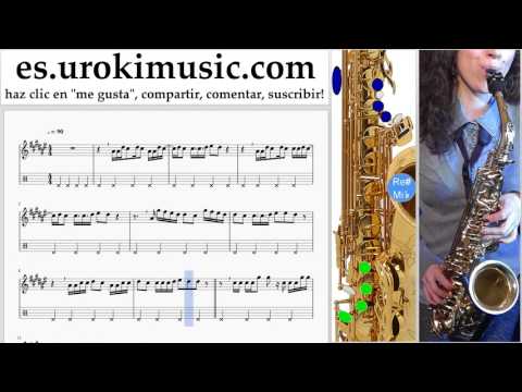 Tutorial de Saxofon (tenor) Romeo Santos, Daddy Yanke, Nicky Jam - Bella y Sensual Clases Notas um