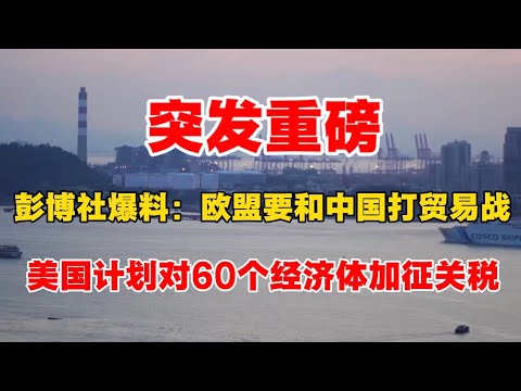 突发重磅！彭博社爆料：欧盟要和中国打贸易战！美国计划对60个经济体加征关税！向松祚教授揭露背后原因