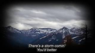 Richard Hawley -There’s a Storm a’ Comin’ (lyrics on screen)